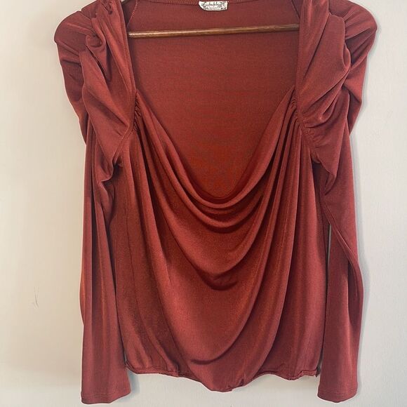 Intimately Free People Rust Top Size Small - Picture 3 of 7